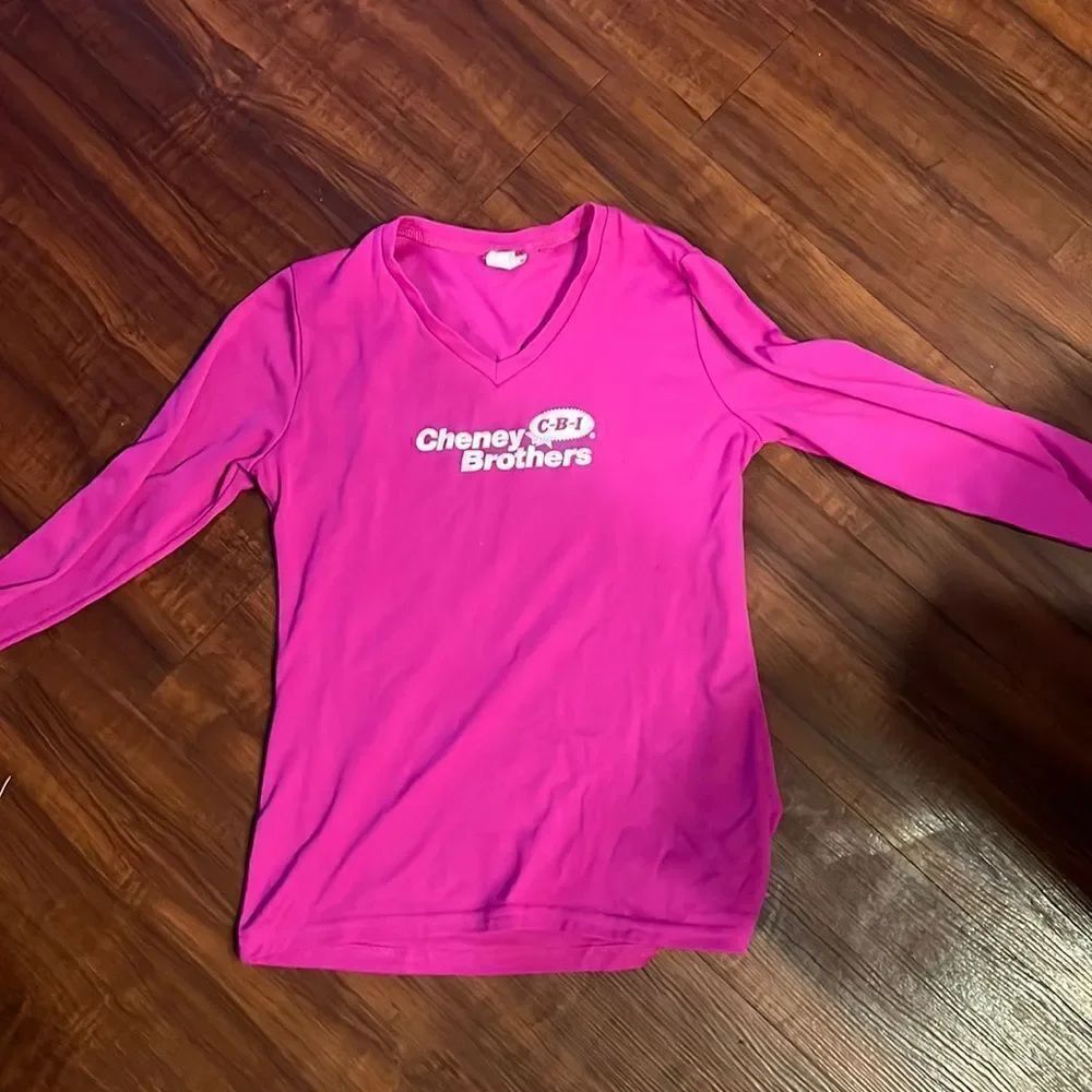 Pink White Logo Dri Fit Material Long Sleeve TShirt Pink Women’s XS - Worn Once